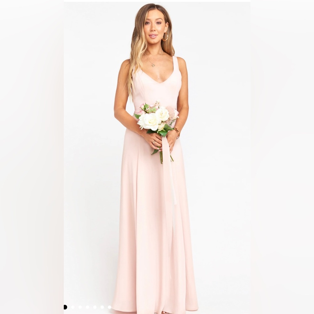 Show Me Your Mumu Jenn Maxi Dress - Dusty Blush Crisp